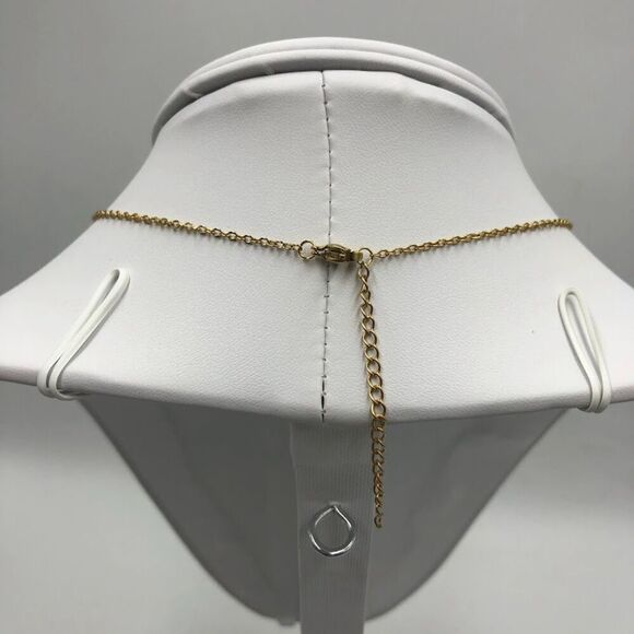 18K Gold Plated Stainless Steel "Cross' Necklace Women's Waterproof Spiritual - Picture 7 of 10